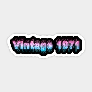 Vintage 1971 Sticker